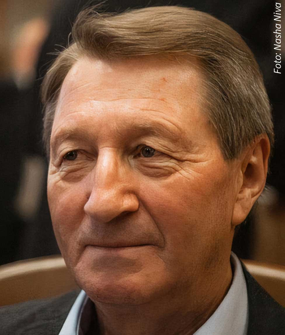 Portrait des belarussischen Gewerkschaftspräsidenten